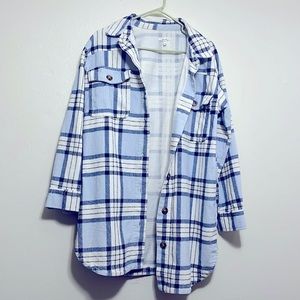 Maurice’s Large Blue Plaid Jacket